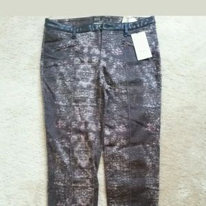 Zara Faux Trimmed Womens Pants